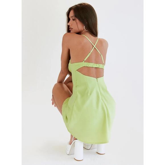 GLENDON MINI DRESS GREEN
PRINCESS POLLY  NWT size 6 club wedding event dress - Picture 4 of 6